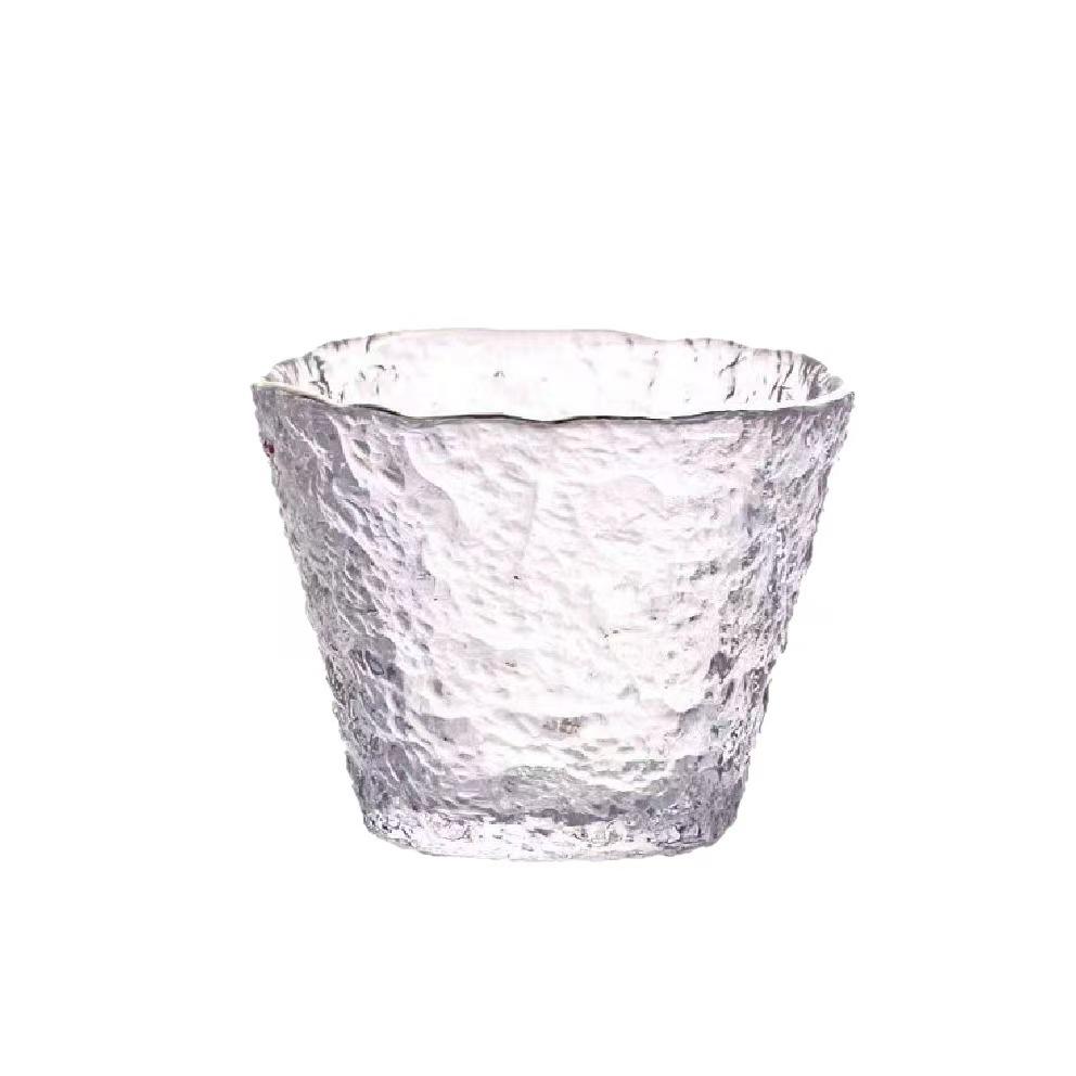 Japanese Crystal Glass Kung Fu Tea Cup with Gold Painting - Small Tasting Bowl