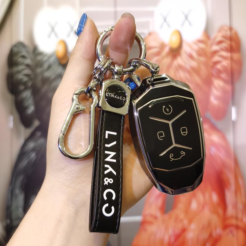 Lynk & Co 01/02/03 Key Case: Women's High-End New Energy Key Bag with Buckle