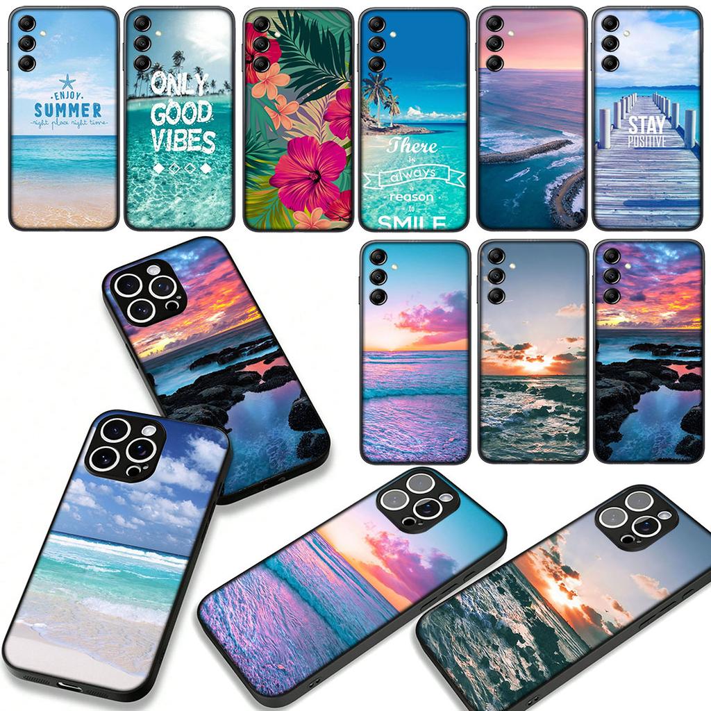 Hülle für Samsung Galaxy A07 A13 A12 A14 A23 A42 A50 A51 A52 A53 A70 A71 A72 A21S A04 Note 20 9 8 10 Hülle Meeresstrand Reise Ozean