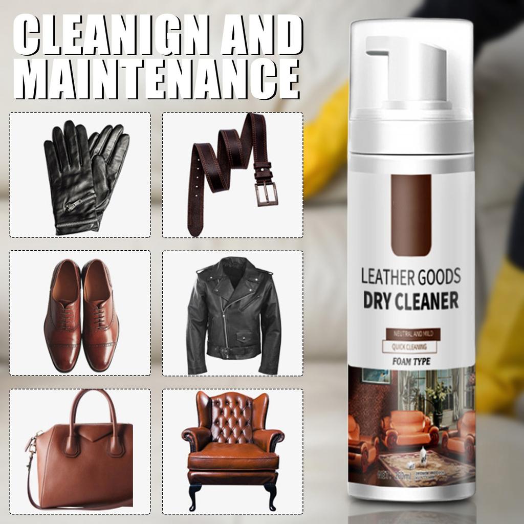 Leather Cleaner, Leather Bag Care And Maintenance Agent, Stain Remover, Dry Detergent200ml