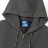 Champion Terry Zip Hooded Long Relax Script Women's Techweave® Sweatshirt, Sleeve, Fit, Stretch, Quick-Drying, Logo, Off-Black (CW-AS103)