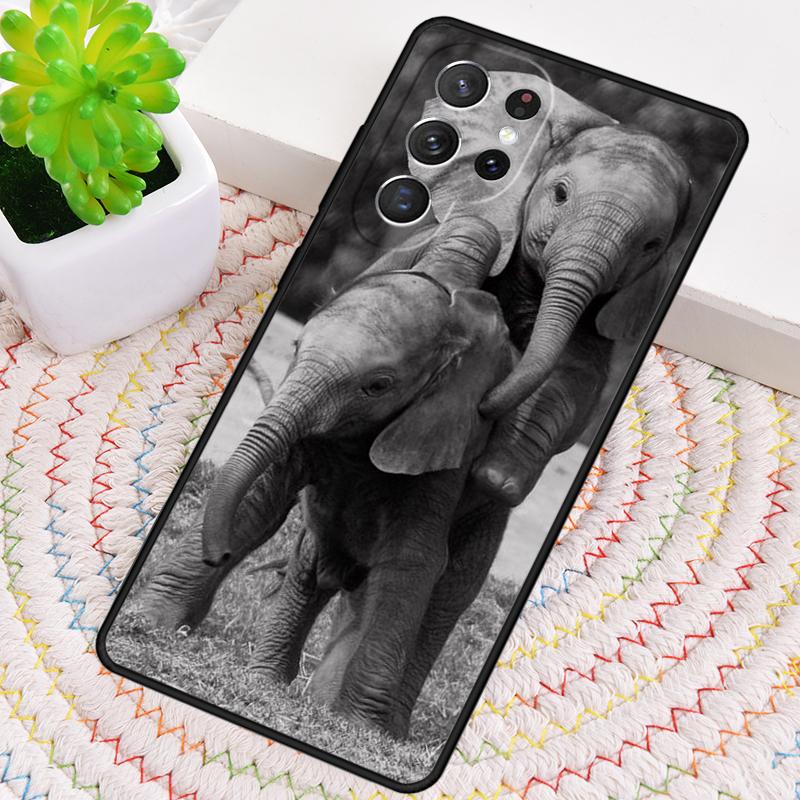 FOREST ELEPHANT Animal Phone Case for Samsung Galaxy note 10 pro S26 Ultra S23 S24 FE S25 S21 S22 PLUS shockproof Cove