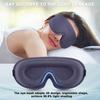 Breathable 3D Eye Mask for Sleeping, 99% Light Blocking, Adjustable Size, Washable, Portable, Unisex, for Air Travel (Blue Ash)