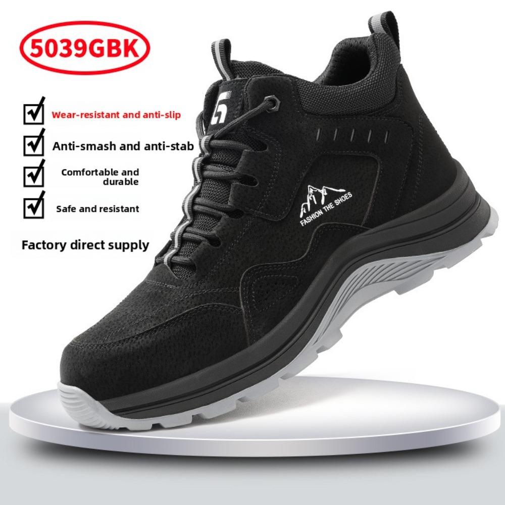 Men Anti Static Safety Shoes High Top Winter Warm Comfortable Oil Resistant Non Slip Work Shoes For Gas Station 35