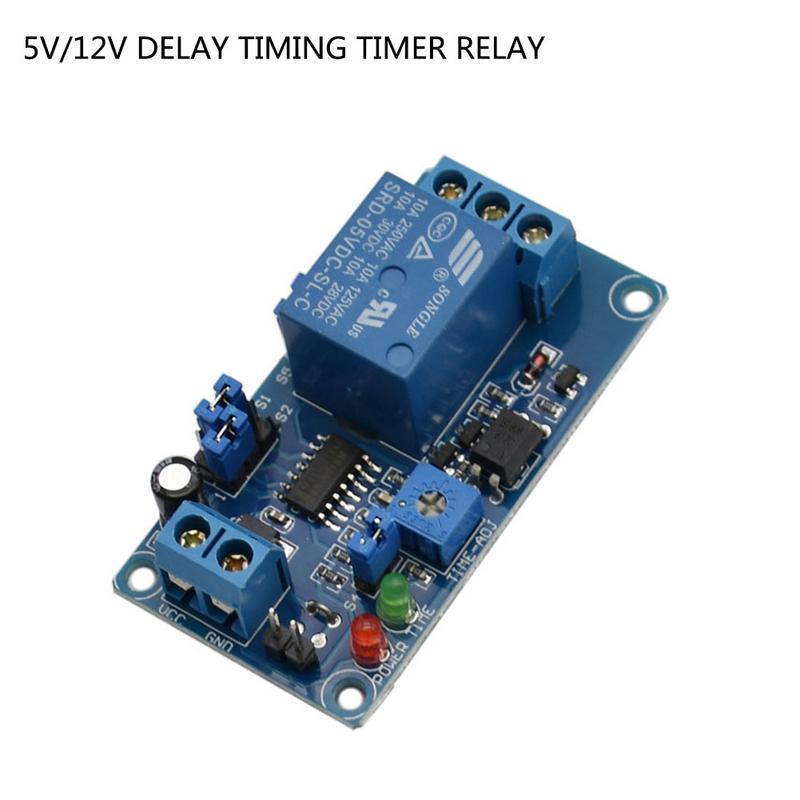 Buy DC 5V/12V Delay Timing Timer Relay Turn ON Turn OFF Switch Module ...