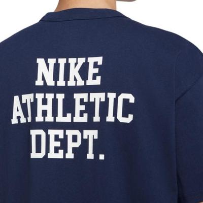T Shirts Men's Dark Navy Blue Crew Neck Moderate FD0306-410
