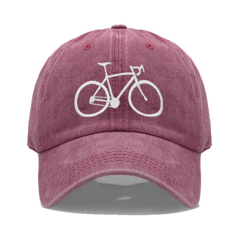 Soft Top Washed Cotton Women's Baseball Cap For Men's Fashion Bicycle Embroidery Dad Hat Sport Golf Caps Hats