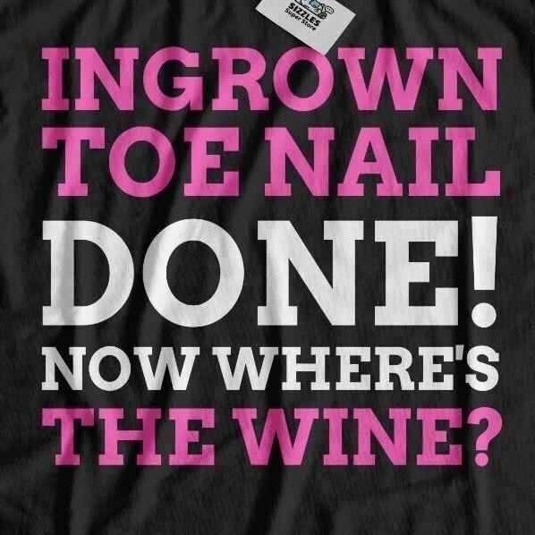

Unisex Funny Ingrown Toe Nail Removal Surgery T-Shirt Nail Avulsion Foot Gifts L