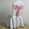 Spandex Chair Sash Ready Made Satin Ribbon Bows Chair Bands  Wedding Banquet Events Decoration