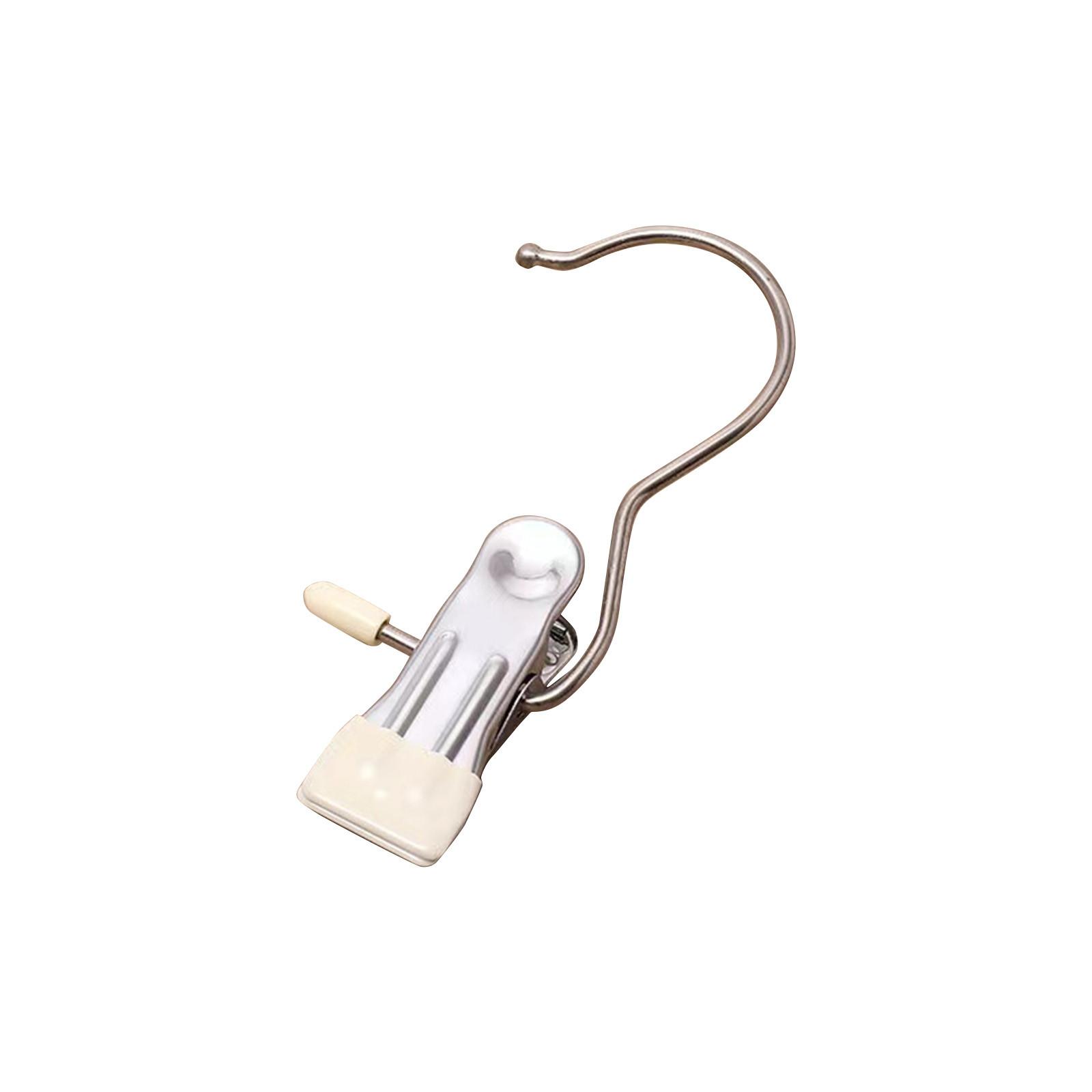 

Крючок для крепления, Компактный крючок для одежды Organiz Зажимы для одежды из нержавеющей стали с крючком Органайзер для стирки Портативная подвесная клипса Стойка для гардероба Эффективно One Size бежевый