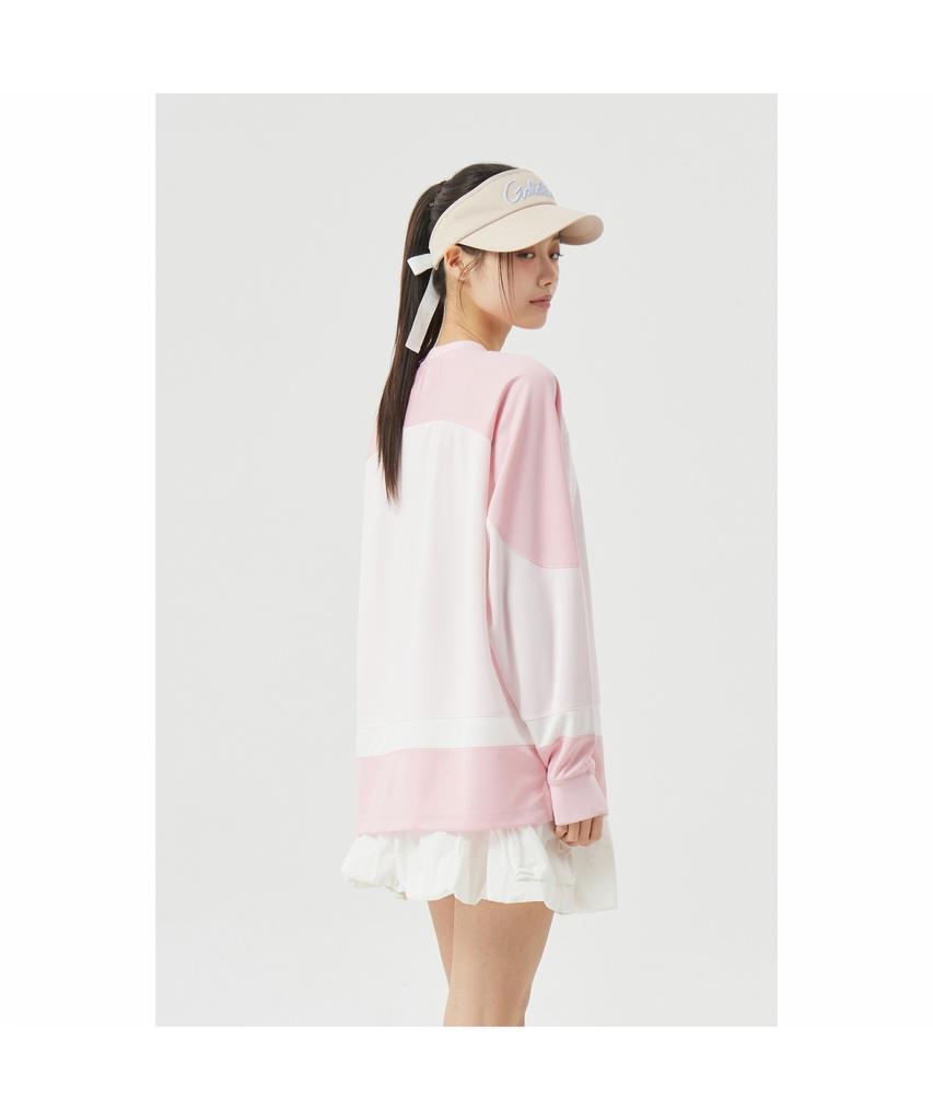 Goldeunbeeo (W) Mesh Hybrid Long T-Shirt G5Tam26351Pix