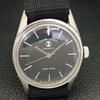 HAND-WINDING VINTAGE FAVRE LEUBA SEA KING SWISS MENS BLACK DIAL WATCH a703812-1 R213f-a703812