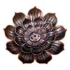 Alloy Lotus Incense Burner Stick Holder Buddhism Zen Line Plate Sandalwood Coil Base Temples Yoga Studios Home Decoration