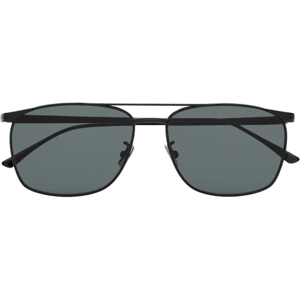 Saint Laurent Logo Metal Pilot Sunglasses Unisex sunglasses Black 822257-Y9969-1000