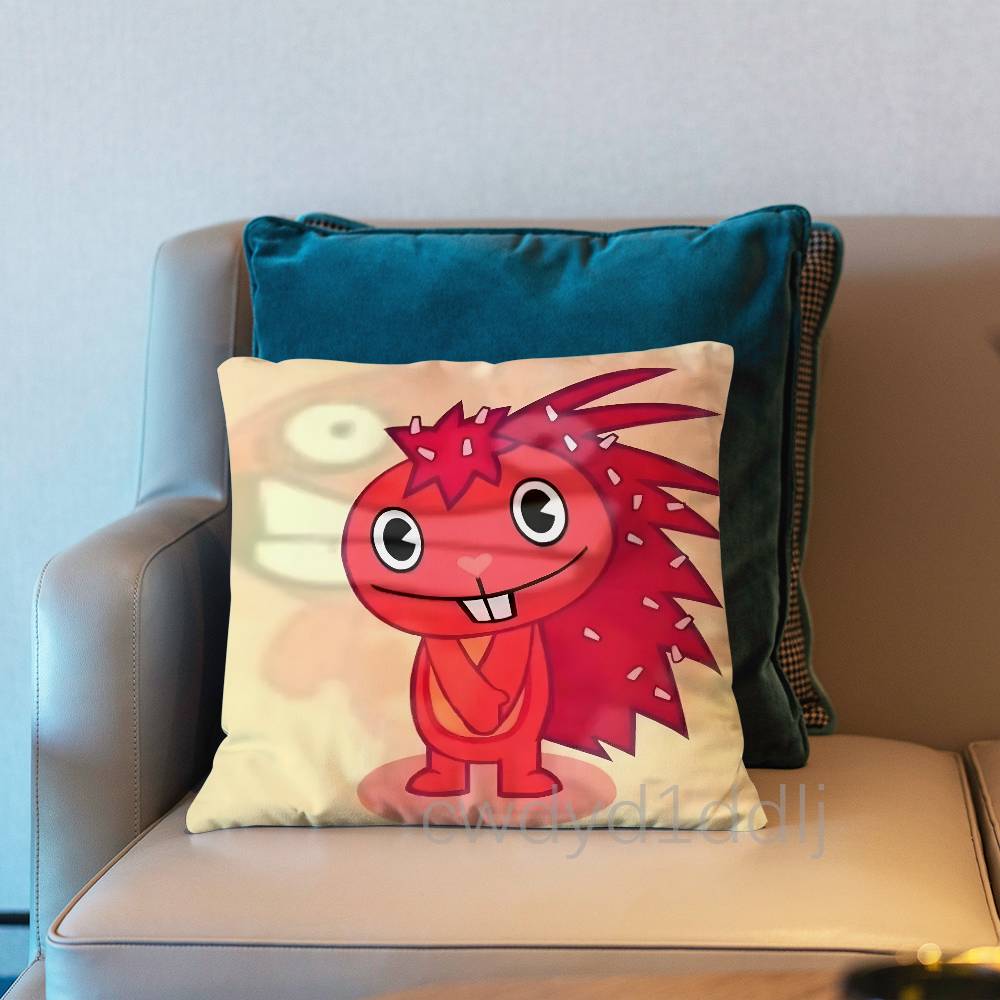 Flaky HTF Happy Tree Friends Pillowcases Cute Funny Pillow Case For Wedding Party Home Decor Comfy Pillow Cover