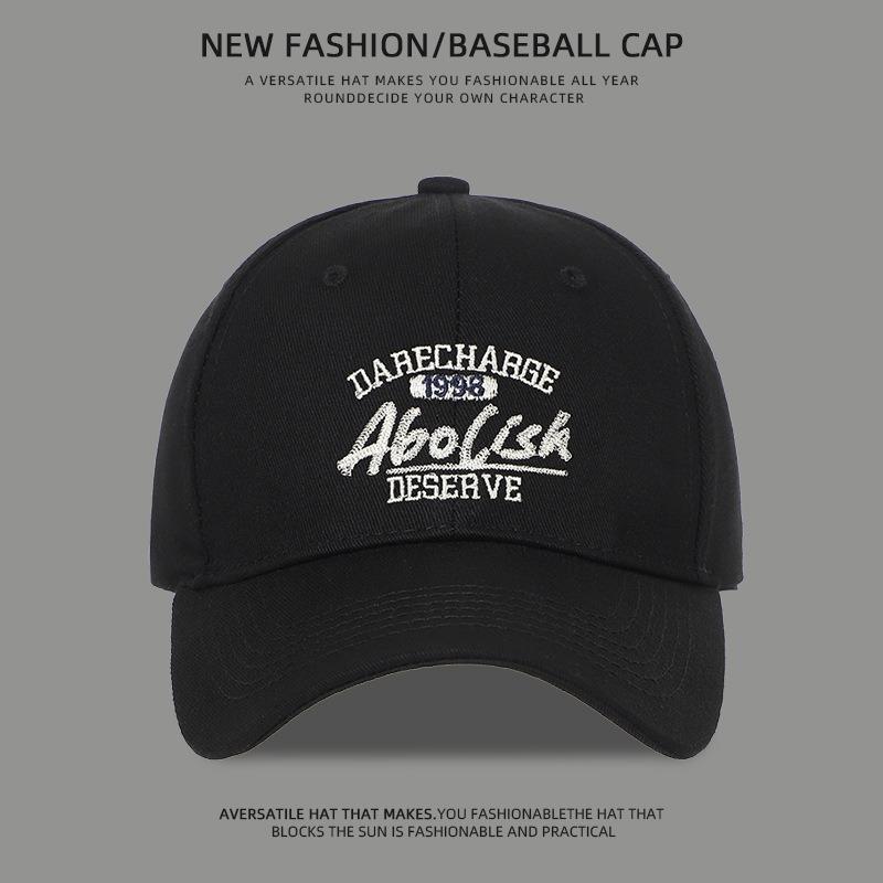 New trendy brand embroidered baseball cap men's and women's fashion cap shows small face