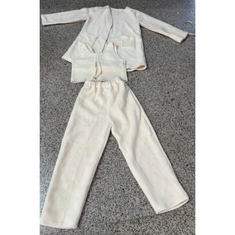 In Stock! New Women's Autumn/Winter Plush Three-Piece Loungewear Set