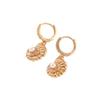1 Pair Fashion Geometric Shells Dangle Earrings for Women Cubic Zirconia Jewelry Daily Wedding Party Accessories