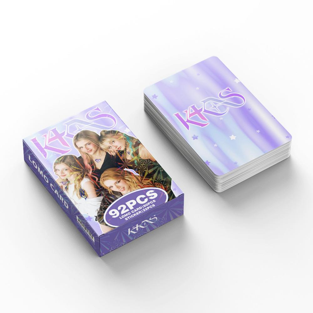 92PCS Popular Celebrity Girl Group K4OS Julie, Natty, Belle New Album Stickers, Photo Cards, LOMO Cards, Postcards, Toys, Gifts