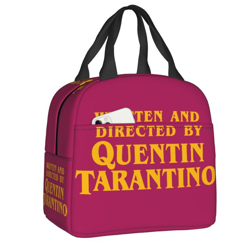 Custom Vintage Film Quentin Tarantino Lunch Box Pulp Fiction Kill Bill Thermal Cooler Food Insulated Lunch Bag Portable Tote Bag