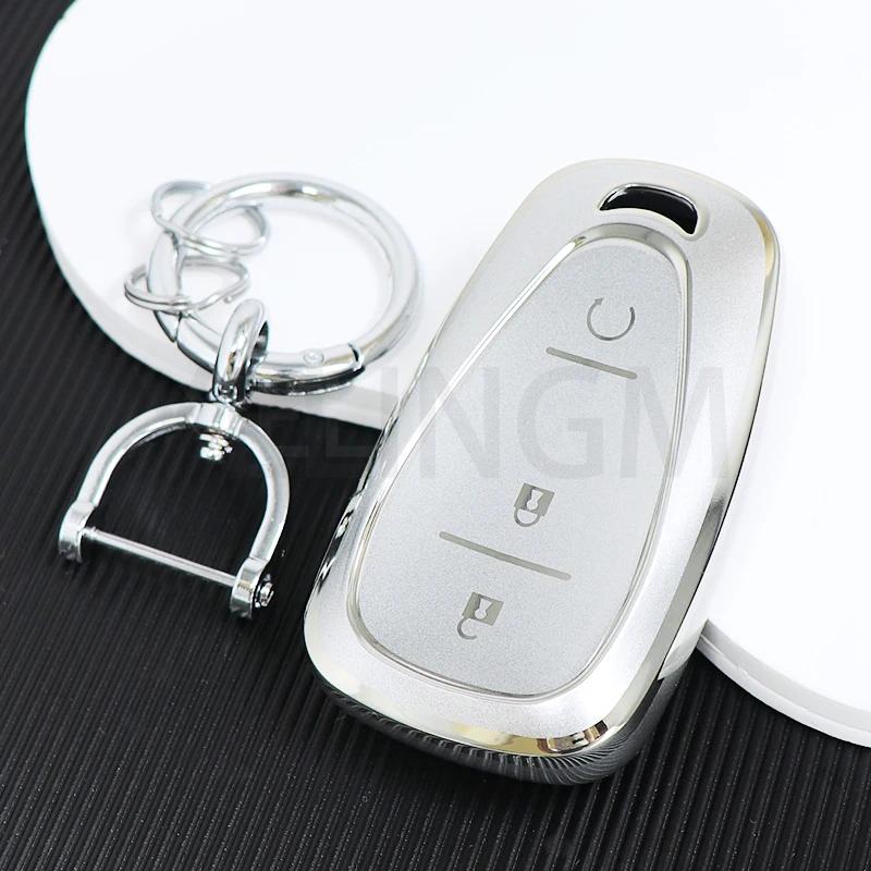 TPU Remote Car Key Case Cover For Chevrolet Onix Equino Orlando Cruze Spark Sonic Camaro Volt Bolt Trax Malibu  Traverse Blazer