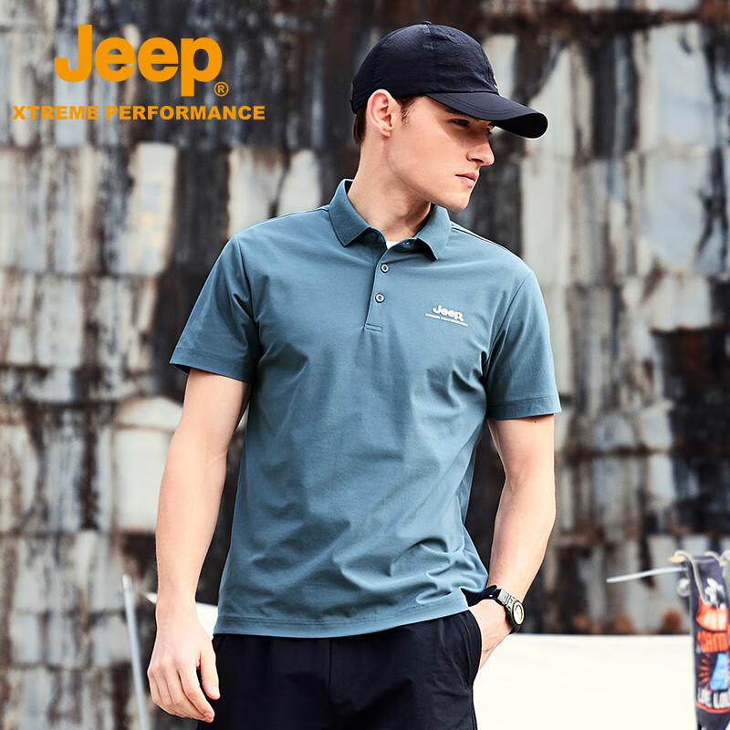 JEEP JF8655 Men s Summer Short-Sleeve Polo Shirt L