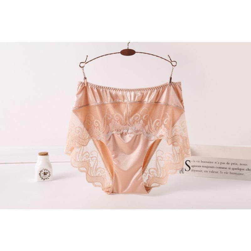 

Высокие трусики с талией, нижнее белье больших размеров для женщин, нижнее белье, модальные кружевные красные трусики 3XL