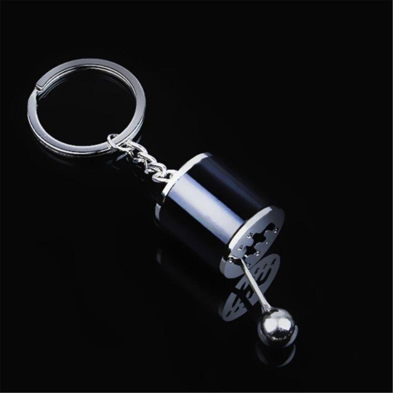 Stylish Alloy Shifts Keychain For Car Enthusiasts Universal Gear Keyring Accessory Lightweight Travel Essential
