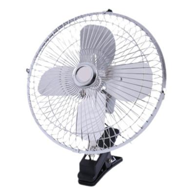10 Inch Car Fan Powerful 4 Blades Automatic Rotation Cigar Lighter Clip On Fan Electric Radiator Cooling Fan