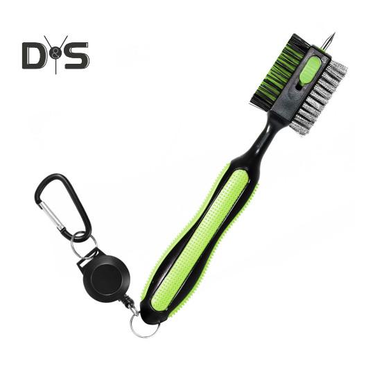 Golfschlägerbürste, Golfschläger-Reinigungswerkzeug mit magnetischem, einziehbarem Karabiner, leichtes Golfzubehör für Herren, Outdoor-Sport