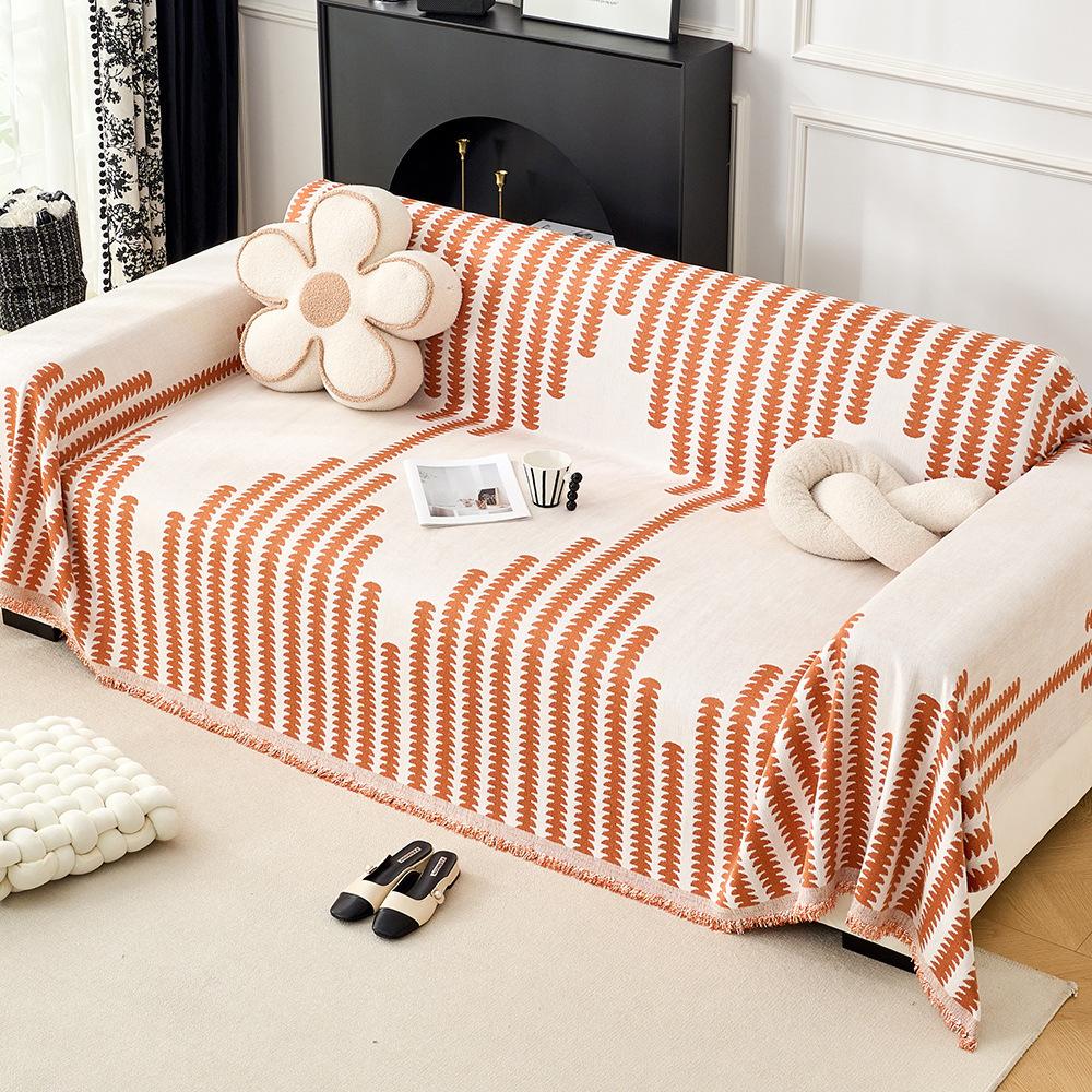 Chenier Sofa Towel Cover, Simple and High-end One-piece Sofa Cushion Cover Blanket, All-inclusive Sofa Cover for All Seasons