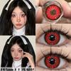 Eyeshare Colored Contact Lenses Halloween Red Contacts Crazy Cosplay Cosmetic Blue Contact Lens for Anime Accessories Yearly Use Lenses
