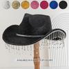 Herren- und Damen-Western-Cowboyhüte, quadratische Strasssteine, Strasssteine, Fransen-Accessoires, Pfirsichherz Zylinder, Reise und Urlaub