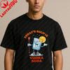 Vodka Soda Shirt Funny Cocktail Graphic Tee Retro Humor Harajuku Gothic Unisex Clothing Ropa De Mujer