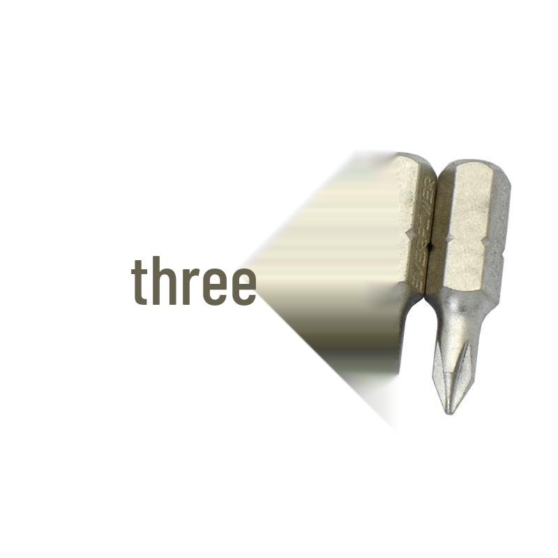 AIBOER C Series 6.3mm Phillips Screwdriver Bits, 25mm (5-Pack)