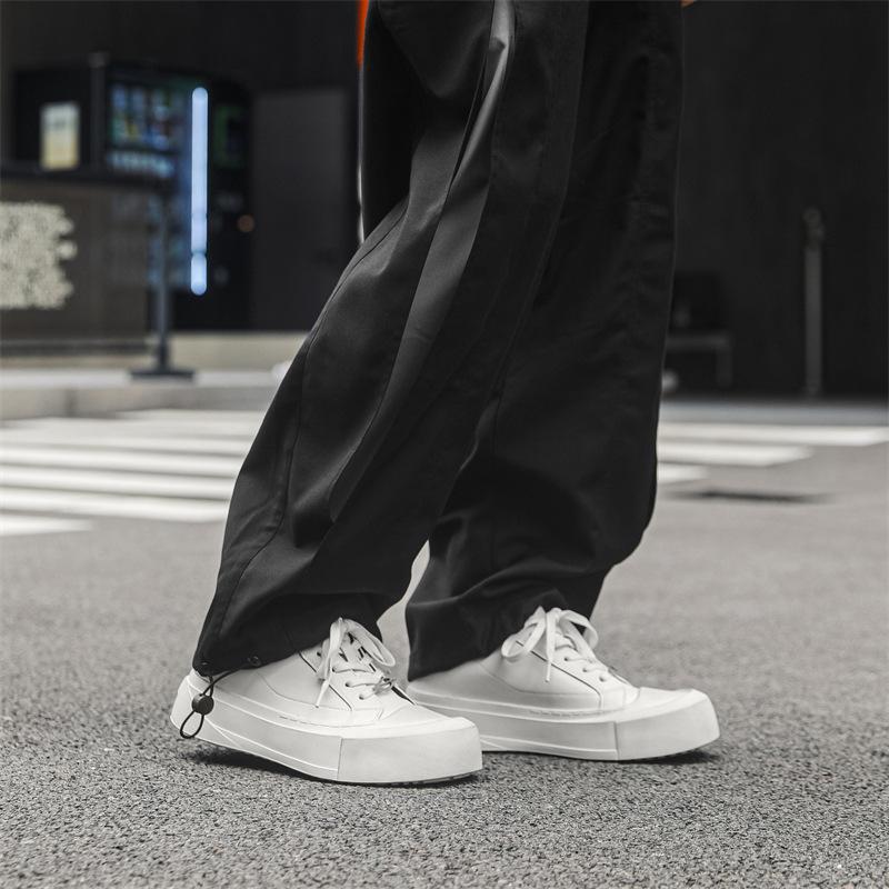 Little white shoes men's thick soles are heightened and old couple models, the same commuter derby shoes, big head board shoes 66642-J