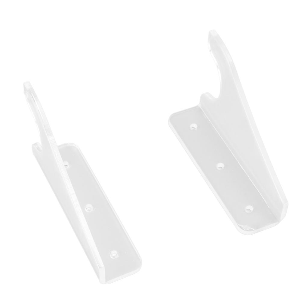 2 Pairs Wall Mount Sword Organizer Clear Acrylic Light Sword Storage and Display Rack for Living Room Bar Shop Office