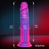 Liquid Silicone Realistic Anal Dildo Soft for Beginners, G Spot Dildo, Lifelike Penis Pink Colorful Funny Dildo Adult Sex Toys for Couples Lesbians