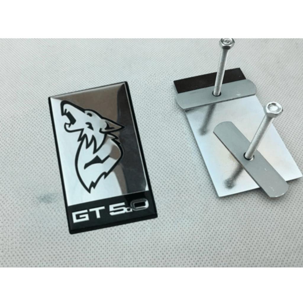 Car front Grille Badge Fender Side Rear Trunk Tailgate Wolf Badge Sticker Emblem Decal