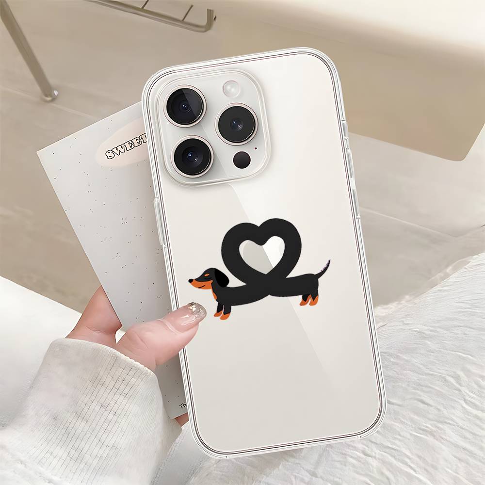 

Phone Case Cute D-Dachshund For Samsung S26 S25 S24 S23 S22 S21 S20 FE Note20 Note10 Plus Ultra Lite 5G Clear Soft TPU Cover Samsung S21 Ultra 5G