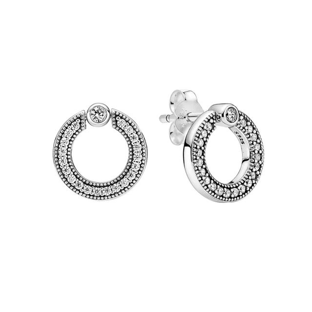 Pandach Náušnice Hvězda Měsíc ze Sterlingového Stříbra 925 Pro Výrobu Šperků Pro Ženy Párty Dárek Tovární Výprodej Náušnice Pro Ženy Nové