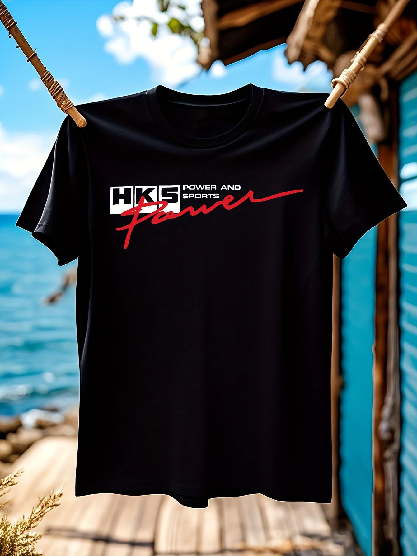 HKS POWER Anime Graphic Tshirt Graphic Tshirt - Black wit... L