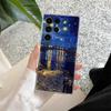 Van Gogh Almond Blossoms Sunflower Starry Phone Case For Samsung Galaxy S25 S24 S23 S21 Ultra S20 FE S22 Plus A55 5G Clear Cover