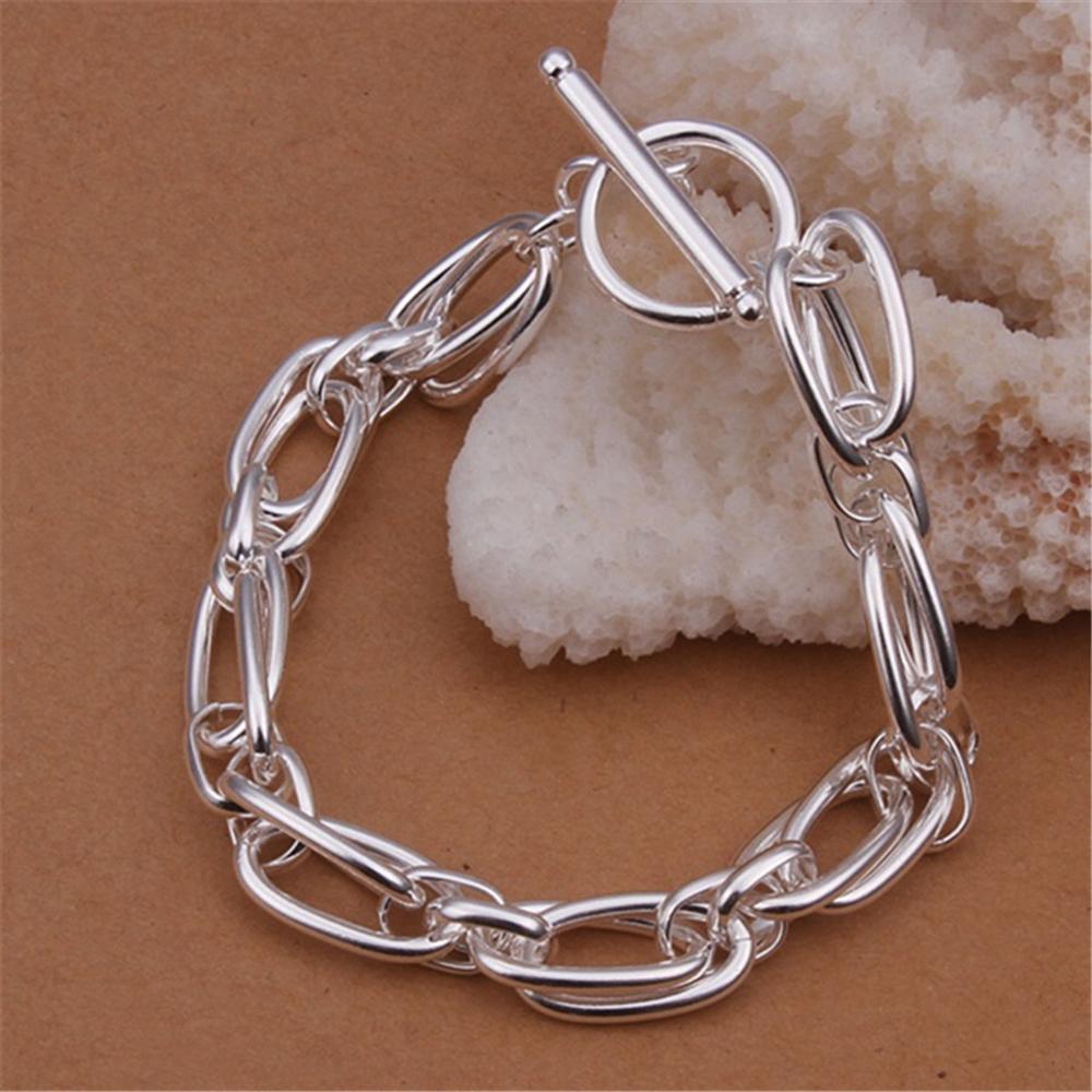 Kupfer Gliederkette Armband Ineinandergreifende Ringe Design Modeschmuck für Damen Mann