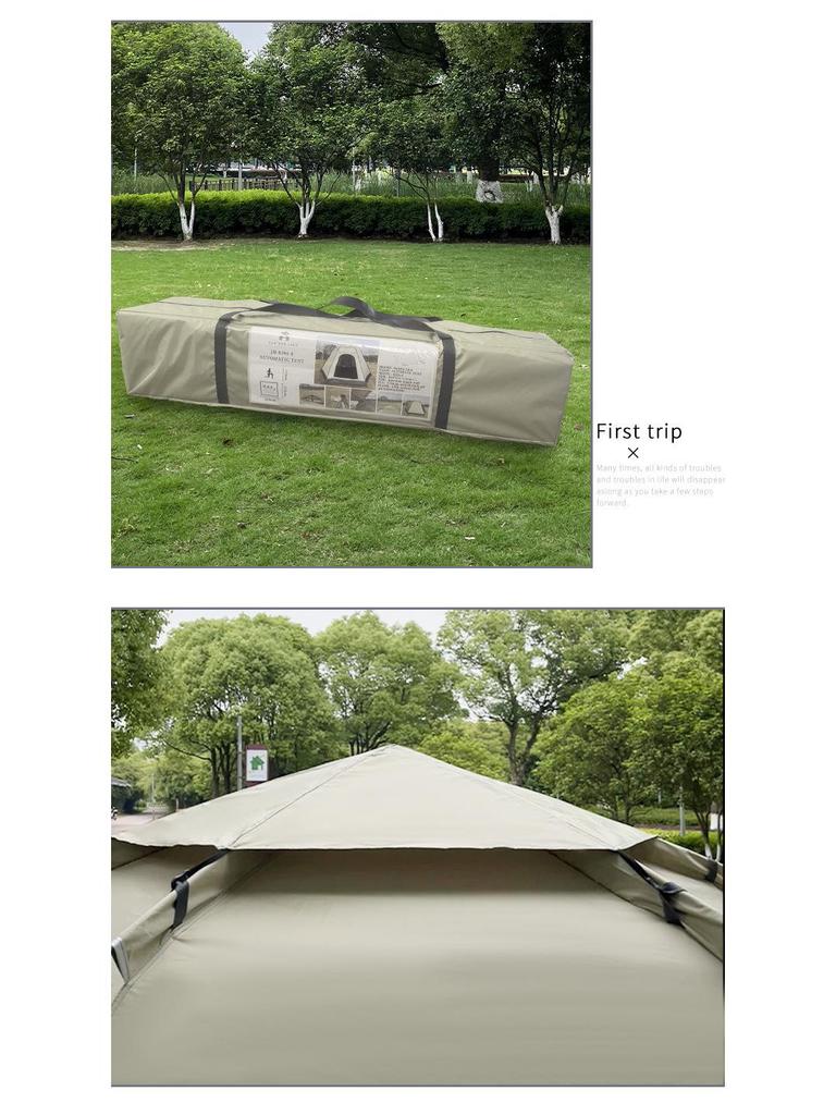 Sechseckiges Schnellaufbau-Tragbares Campingzelt: Automatischer Aufbau für Bergsteigen und Reisen