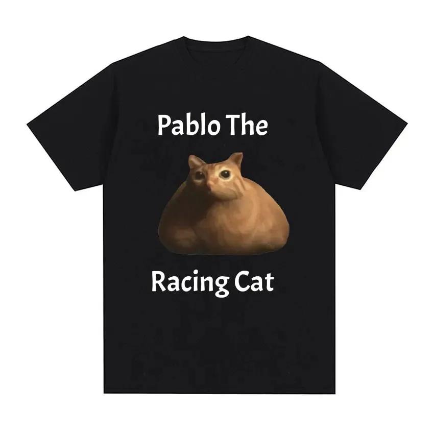 I Eat Cement Cursed Cat Funny Meme T Shirt for Women Fashion Casual Short Sleeve T Shirts Women T-shirt Tops