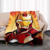 Manta Cálida de Dibujos Animados de Iron Man para Habitación, Suave y Cómoda, Portátil para Viajes y Picnic, Regalo para Familiares o Amigos