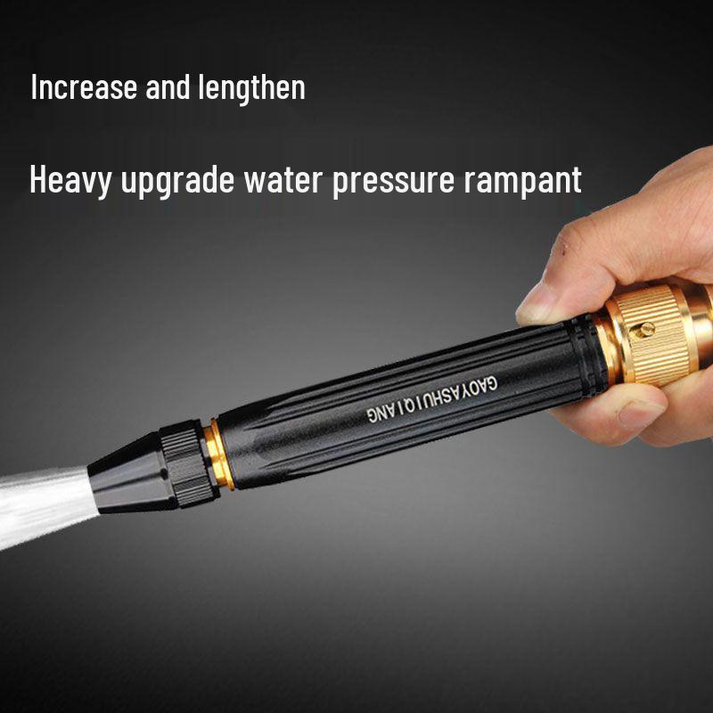 High-Pressure Car Wash Hose Set: Direct Spray Nozzle for Car Washing & Gardening