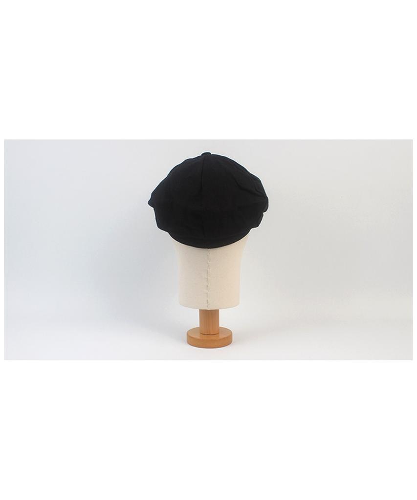 Yunibeosyeolkemiseuteuli Linen Black Loose Fit Newsboy Cap