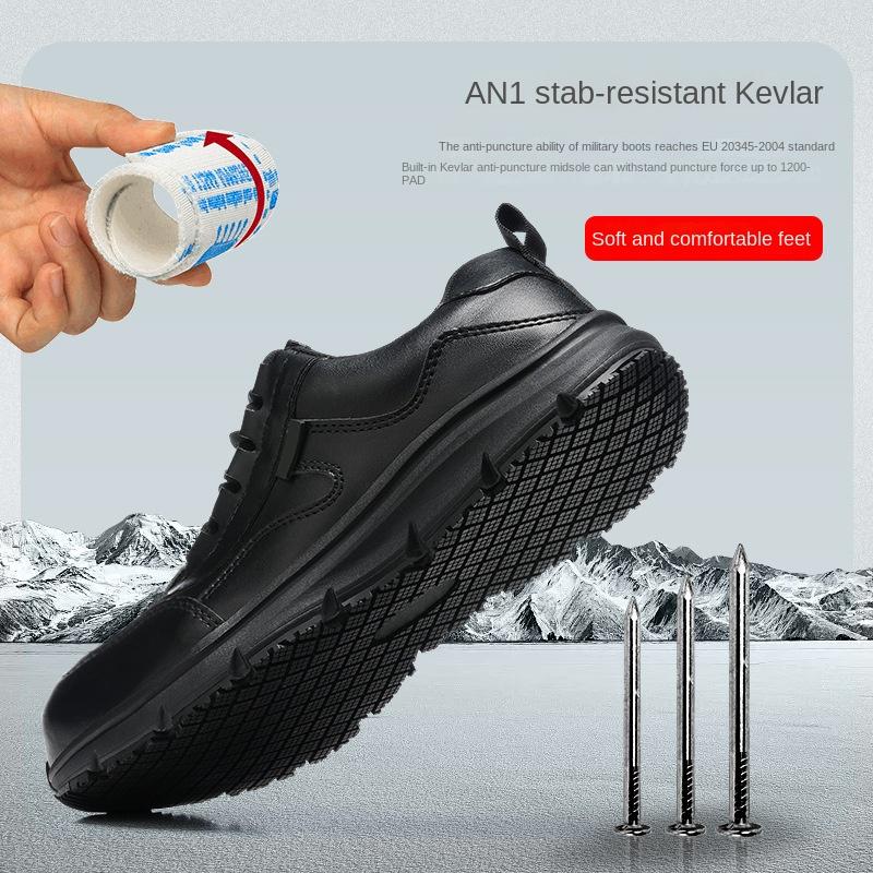 Labor Insurance Shoes Men's Anti-smashing and Anti-piercing Steel Head Shoes Breathable, Deodorant, Non-slip and Wear-resistant Shoes